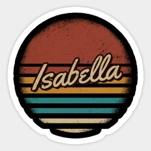 Isabella Vintage Text Sticker